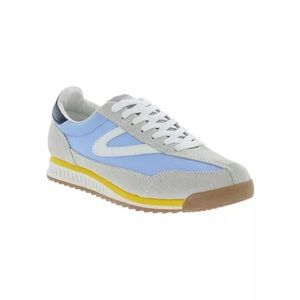 NIB Tretorn Women's Rawlins Retro Sneakers - blue/yellow - size 9